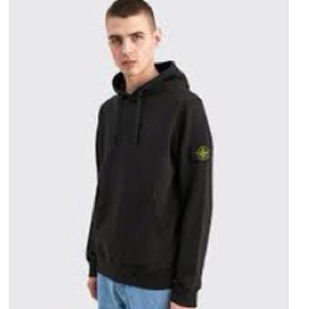 Celebrity’s favorite $375 Stone island basic logo patch hoodie men size m - Picture 3 of 7